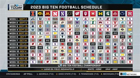 big ten peacock schedule